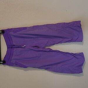 Lululemon cropped purple joggers 19' inseam size unknown fits s/m